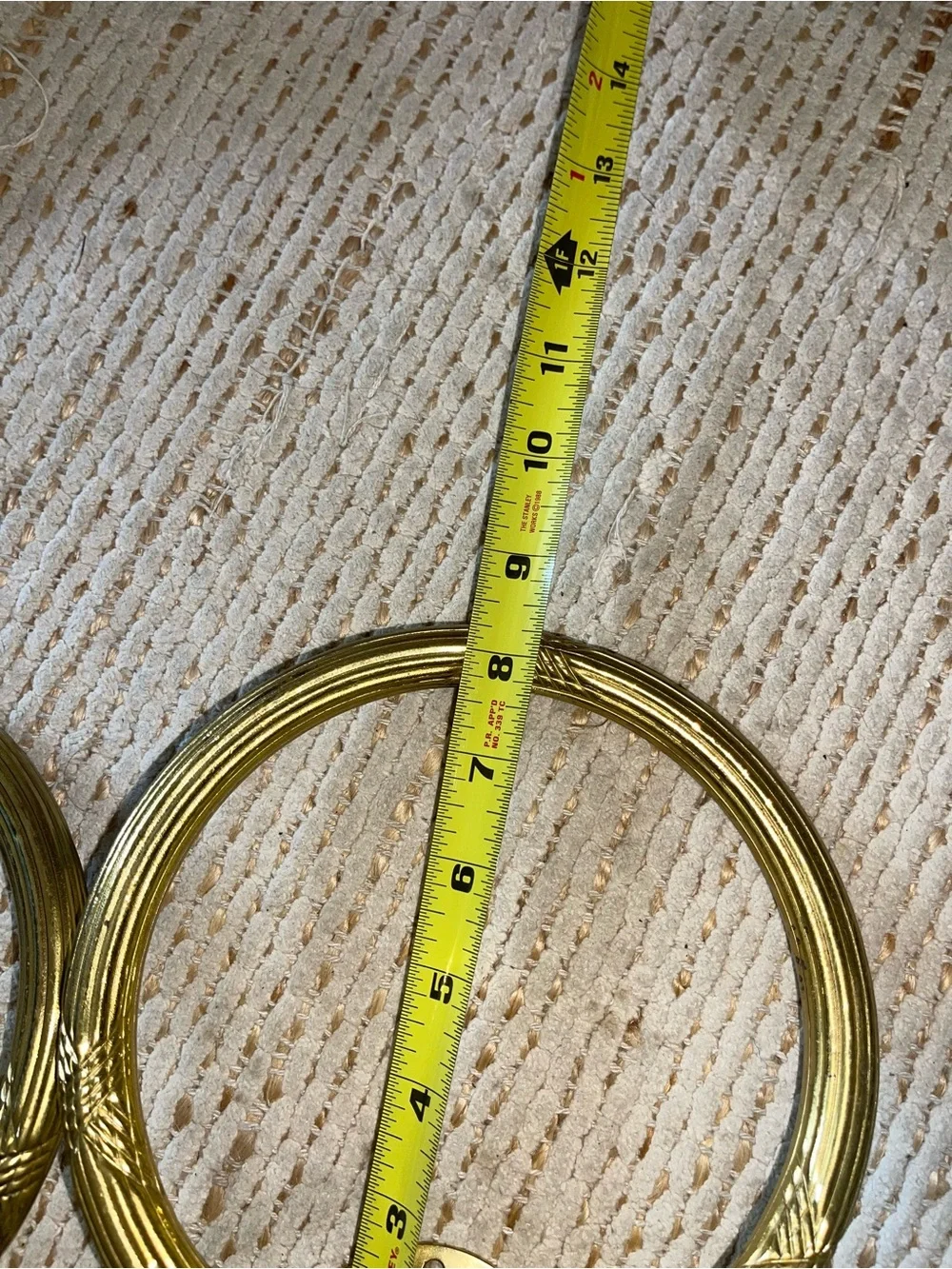 Vintage wall mount towel rings